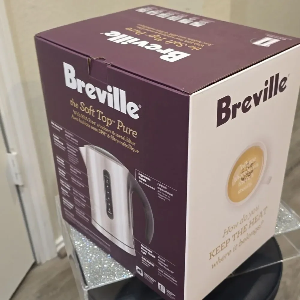 Breville The Soft Top Pure Kettle- Brushed Stainless Steel